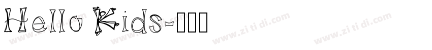 Hello Kids字体转换